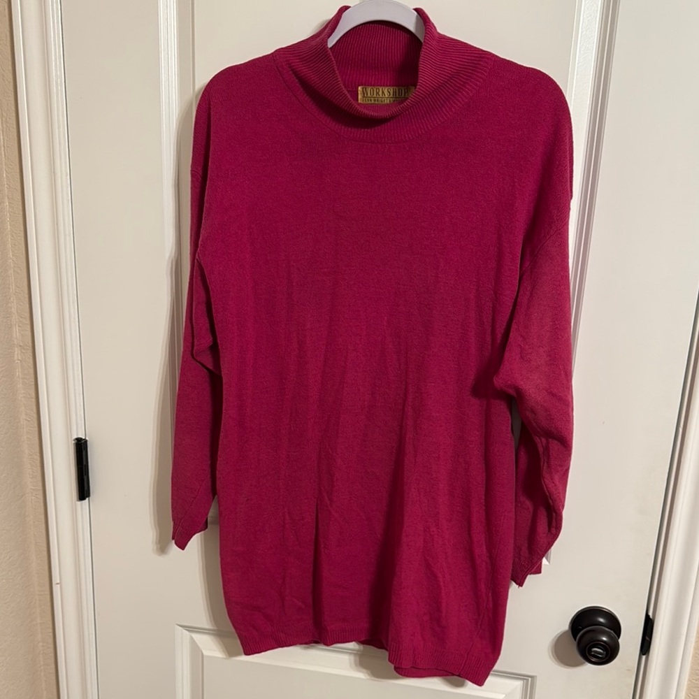 Fenn Wright Manson Pink Oversized Turtleneck Sweater